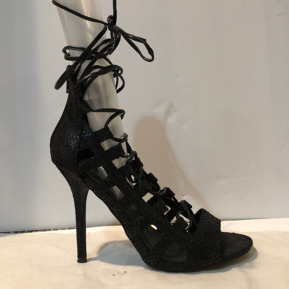 Lace-Up High Heel Sandals Size 6.5